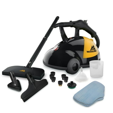 McCulloch MC1275 Heavy-Duty Steam Cleaner, 45 Minute Runtime, 18 Accessories: Mop Head, Brushes, & More - Built for Home, Tile, Grout, Carpet, Furniture, Car Detailing, & Commercial Deep Cleaning