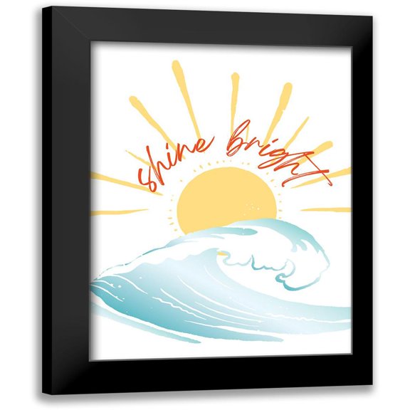 McCully, Jennifer 12x14 Black Modern Framed Museum Art Print Titled - Shine Bright