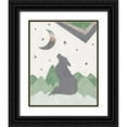 thumbnail image 1 of McCully, Jennifer 12x14 Black Ornate Wood Framed with Double Matting Museum Art Print Titled - BlackWolf_Print, 1 of 4