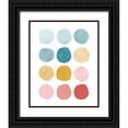 thumbnail image 1 of McCully, Jennifer 15x18 Black Ornate Wood Framed with Double Matting Museum Art Print Titled - WatercolorDots_BrighterPalette, 1 of 4