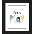 thumbnail image 1 of McCully, Jennifer 20x24 Black Ornate Wood Framed with Double Matting Museum Art Print Titled - Lets Play Muted, 1 of 4