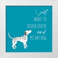 thumbnail image 1 of McCully, Jennifer 26x26 White Modern Wood Framed Museum Art Print Titled - Drink Coffee Pet Dog 2, 1 of 4