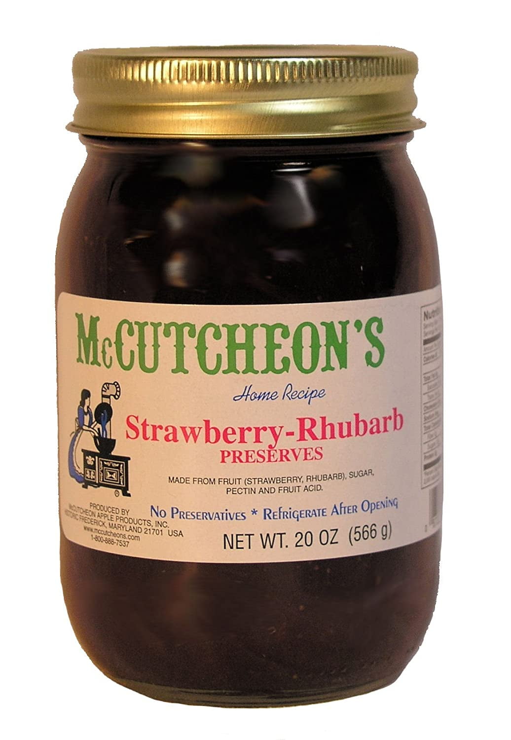 McCutcheons Strawberry Rhubarb Preserves 20oz
