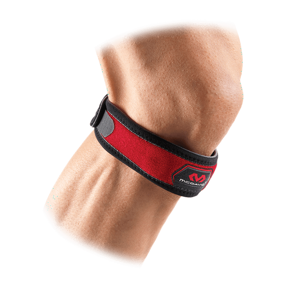 McDavid 414 Jumpers Knee Support Strap, Adult one size, SCARLET