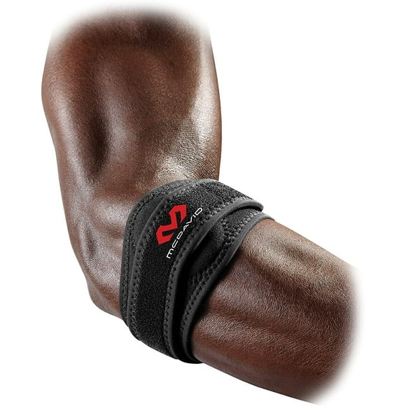McDavid 489 Elbow Strap with Pads, Medium, Black