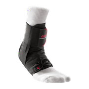 McDavid Brand Ankle Brace With Straps, Adjustable, Black, Adult Large
