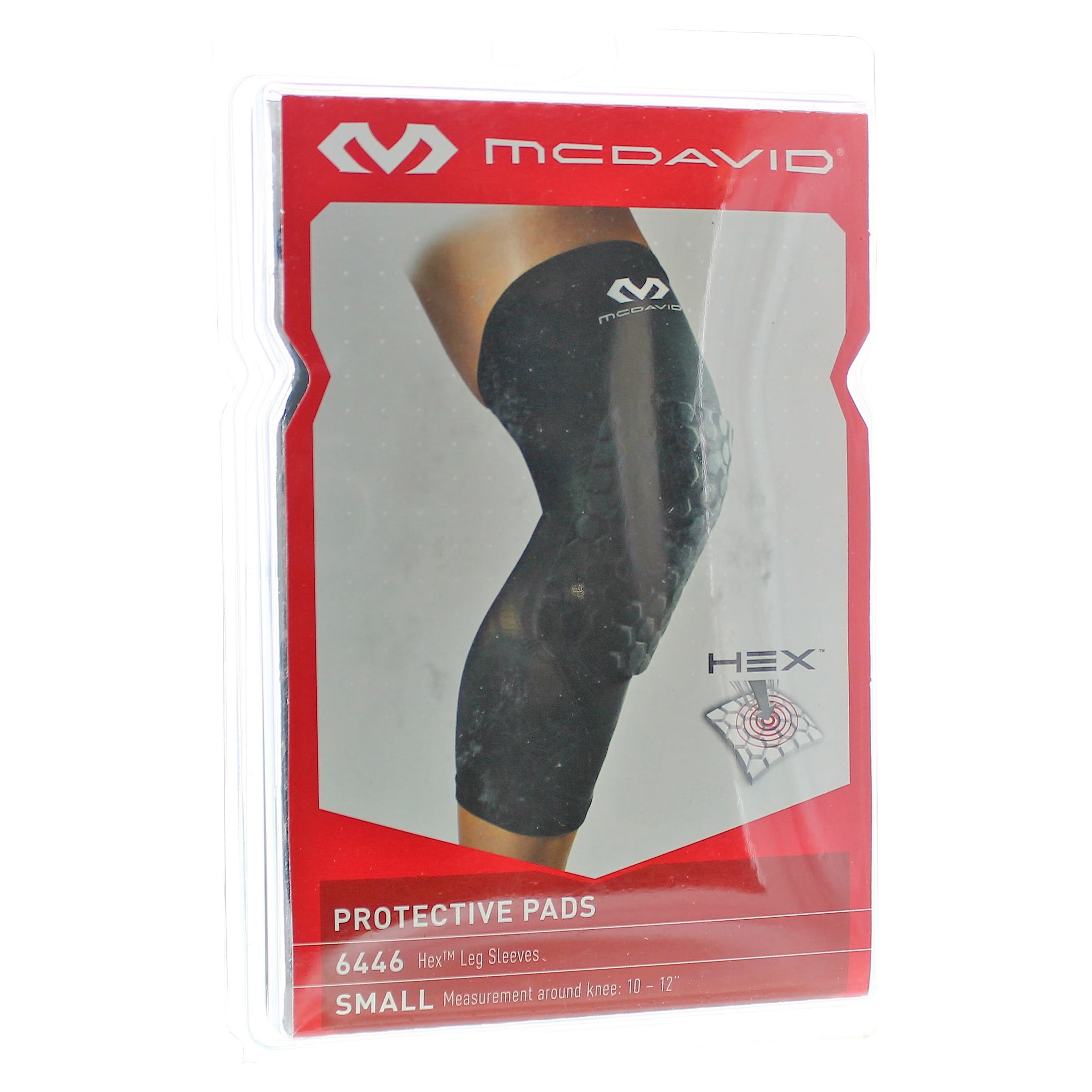 McDavid Hex Knee Pads Compression Leg Sleeve for Sports Protection - Pair of Sleeves