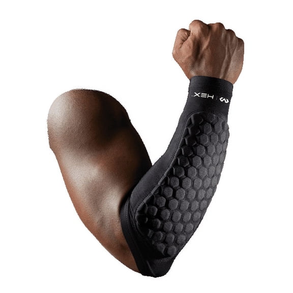 McDavid Hex Padded Forearm Compression Sleeve for Football & Contact Sports, Moisture Wicking to Keep You Dry & Cool