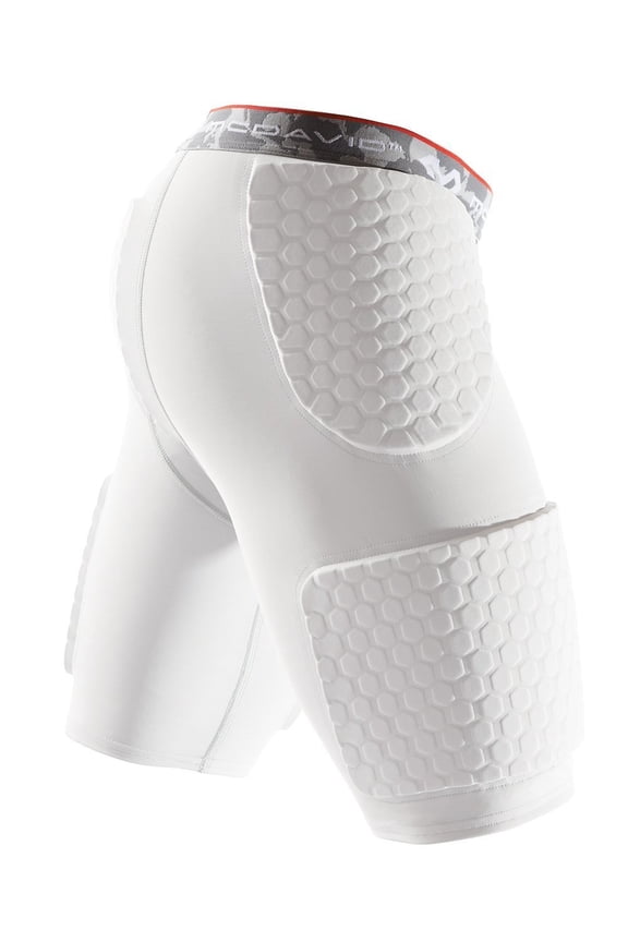 Hex Thudd Shorts with Wrap-Around, White, X-Large