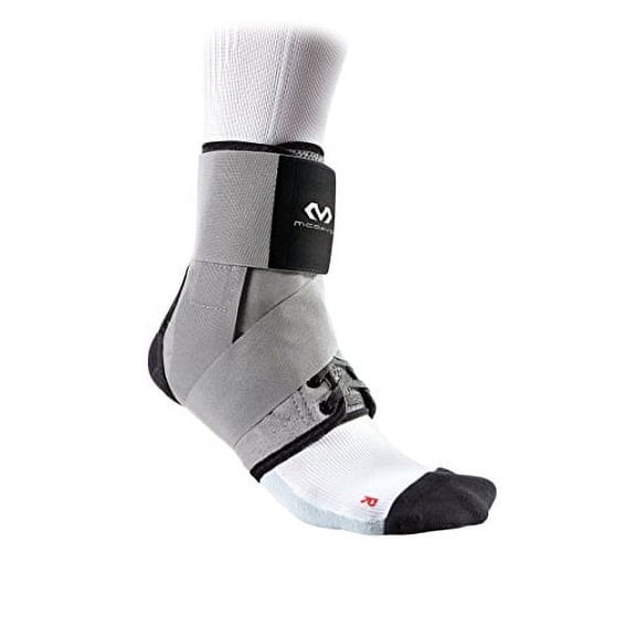 McDavid MD195 Ankle Brace w/Straps, Adult XS, GREY
