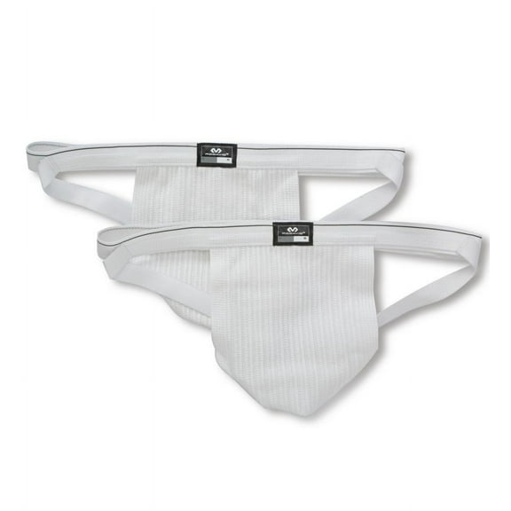 McDavid MD3133 Athletic Run & Swim Supporter, White, M, 2 Pack