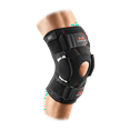 thumbnail interactive-video image 1 of McDavid MD422 Knee Brace w/Dual Disk Hinges, Adult S, BLACK, 1 of 7