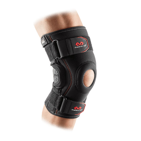 McDavid MD429 Maximum Support Knee Brace, Polycentric Hinges, Black, Adult M