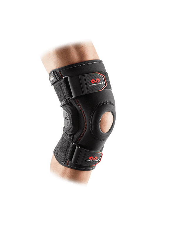 MD429 Maximum Support Knee Brace, Polycentric Hinges, Black, Adult M