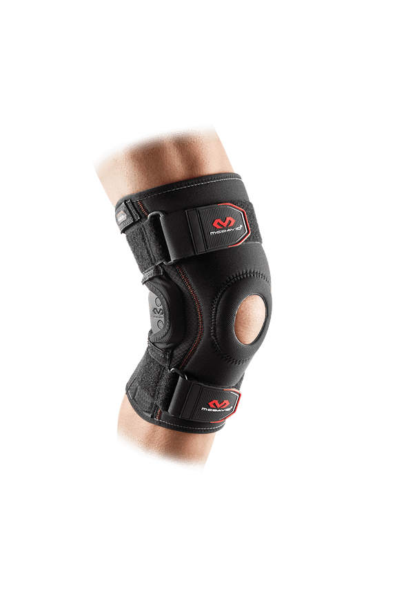 MD429 Maximum Support Polycentric Hinges Knee Brace, Black, Adult L