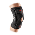thumbnail image 1 of McDavid MD429X Knee Brace, Polycentric Hinges & Cross Straps, Black, Adult M, 1 of 5