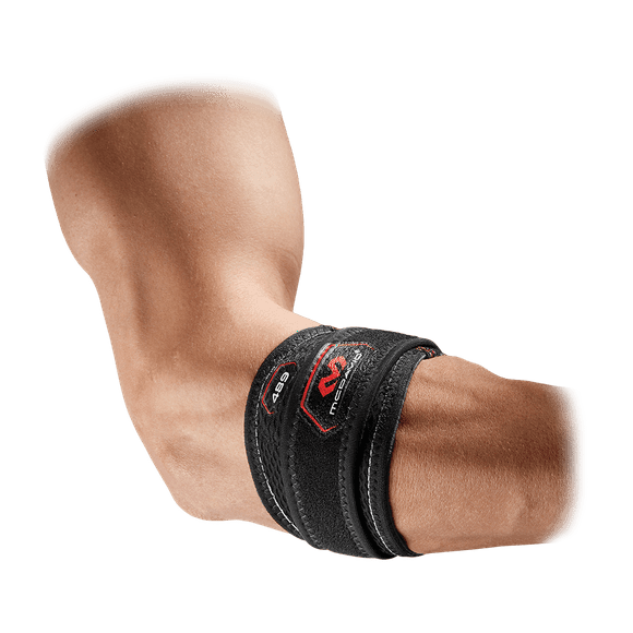 McDavid MD489 Elbow Strap with HexPad Technology, Black, Adult M