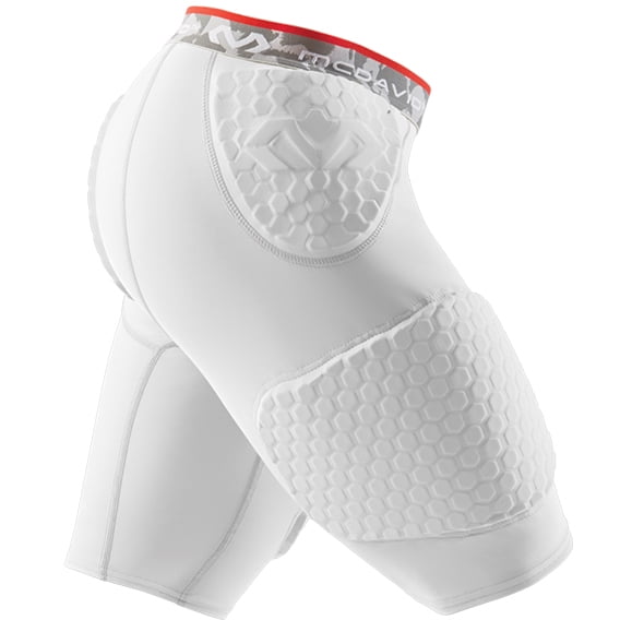 McDavid MD7991 Hex Short w/Contoured Wrap-Around Thigh, Adult XL, WHITE
