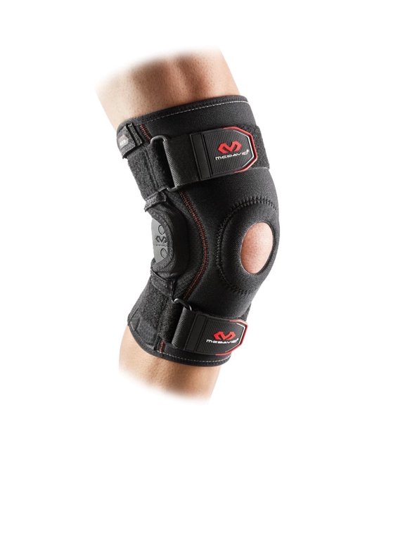 PSII Bi-Lateral Geared Polycentric Hinged Knee Brace Support, Improves Medial and Lateral Stability, Reduces Injury and Assists in Recovery, Black, Small