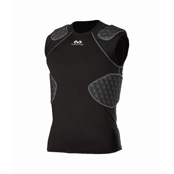 McDavid Rival Adult Integrated 5-Pad Shirt(Black, XL)