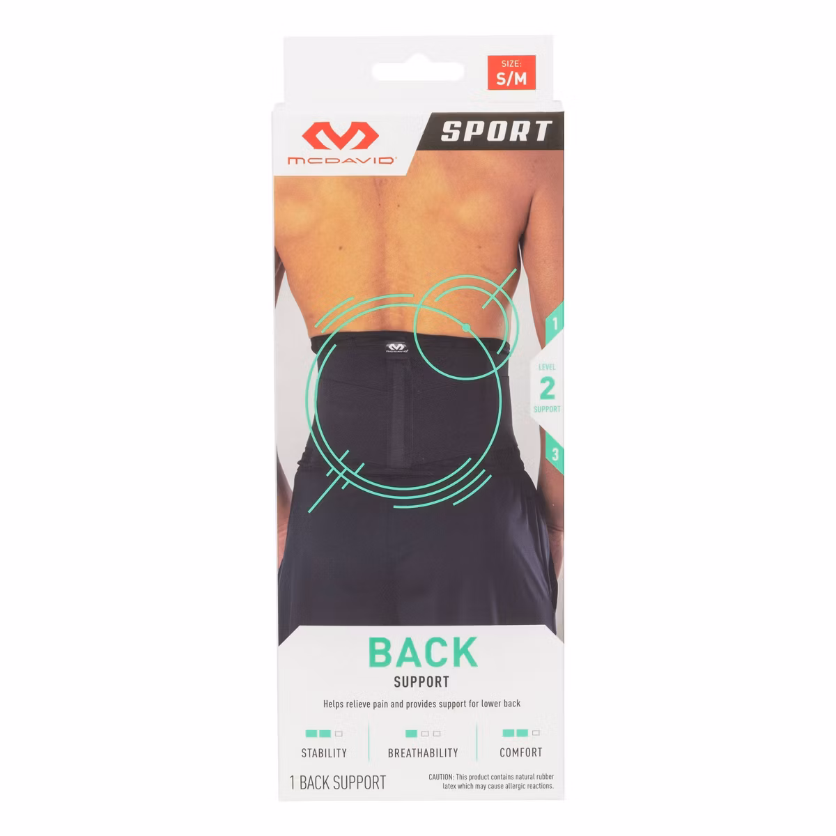 McDavid Sport Back Support Black OSFM