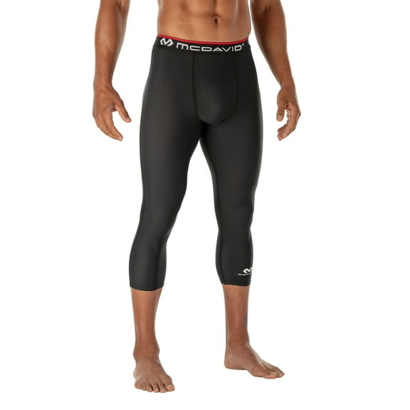 McDavid Sport Compression 3/4 Tight Athletic Pants, Black, Adult Small