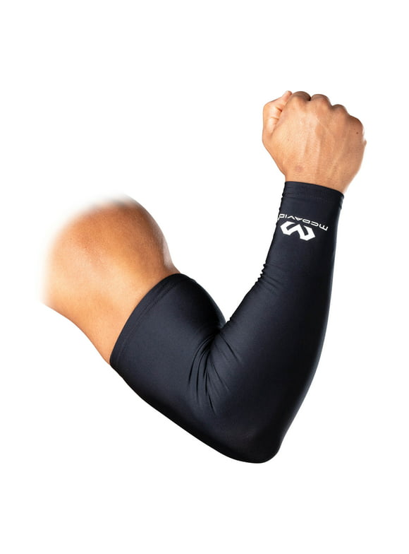 McDavid Sport Compression Arm Sleeve Pair Black Adult Unisex Large/Extra Large