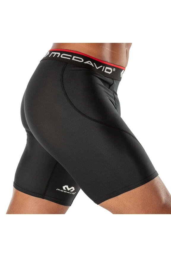 Sport Compression Athletic Shorts, Black, Adult, Men's X-Large
