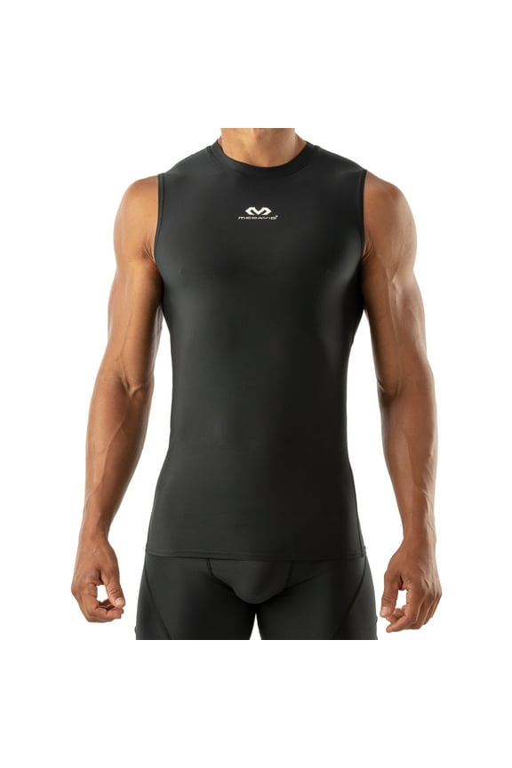Sport Sleeveless Compression Tank Shirt, Adult Men's Medium, Black