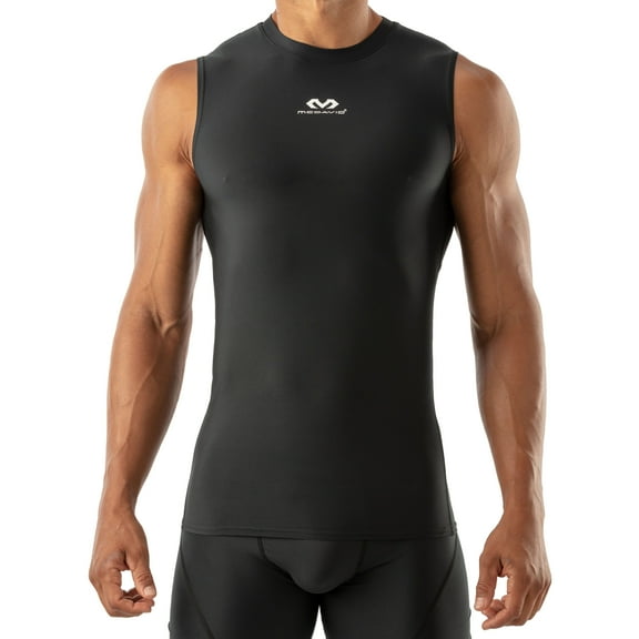 McDavid Sport Sleeveless Compression Tank Shirt, Adult Men's Medium, Black