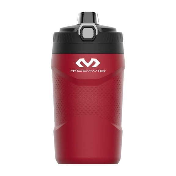 McDavid Sport Gamer 64oz Insulated Jug, Water Bottle, Red/White