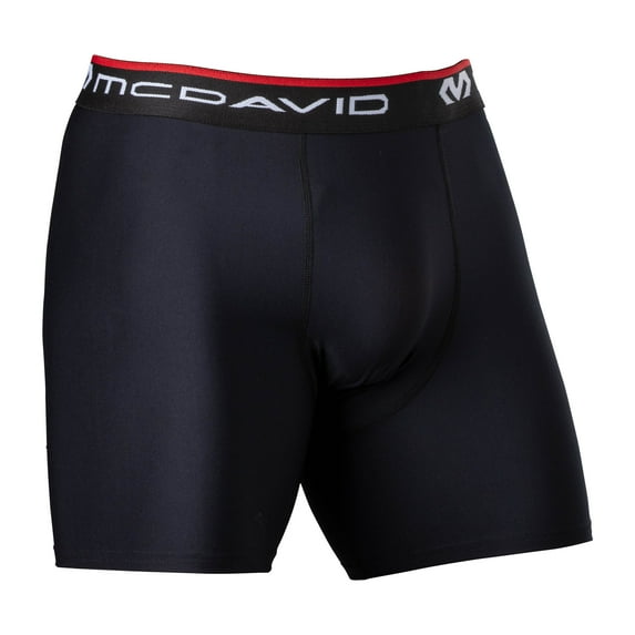 McDavid Sport Multi-Sport Performance Men's Compression Shorts, Black, Extra Large