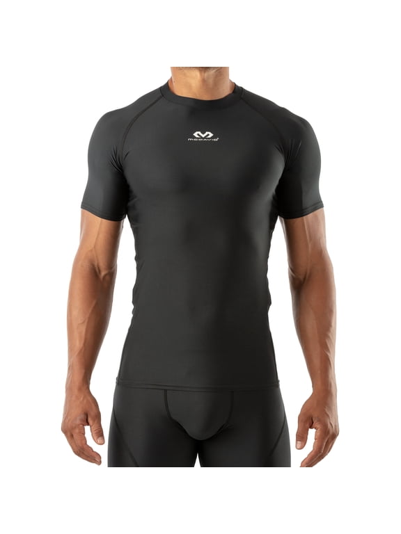 Sport Short Sleeve Compression Shirt, Adult Men's Medium, Black