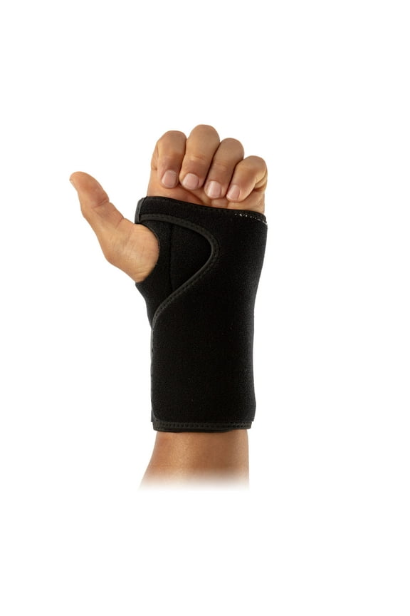 Sport Wrist Brace, Black, Adjustable, One Size Fits Most