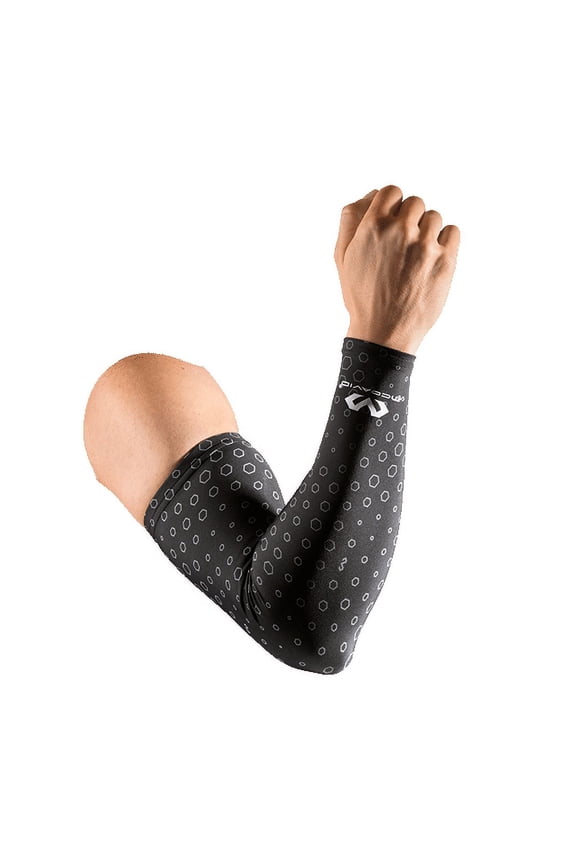Ucool Compression Arm Sleeves, Cooling, UV Protection, Adult M, Black, Pair