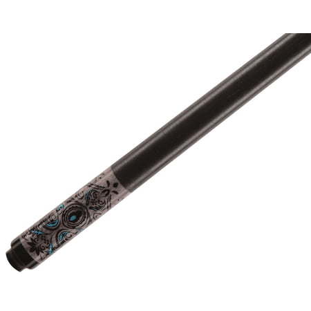 McDermott Lucky L51 Grey Stain Turquoise Flowers Pool/Billiard Cue Stick
