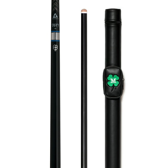 McDermott Vanquish VQ1 Carbon Fiber Playing Pool Cue, Defy Shaft, 12 mm Tip, with Hard Case