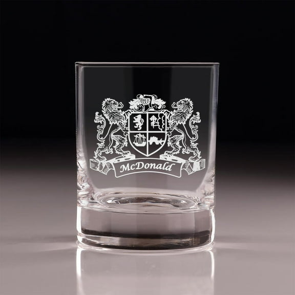 McDonald Irish Coat of Arms Old Fashioned Tumblers - Set of 4