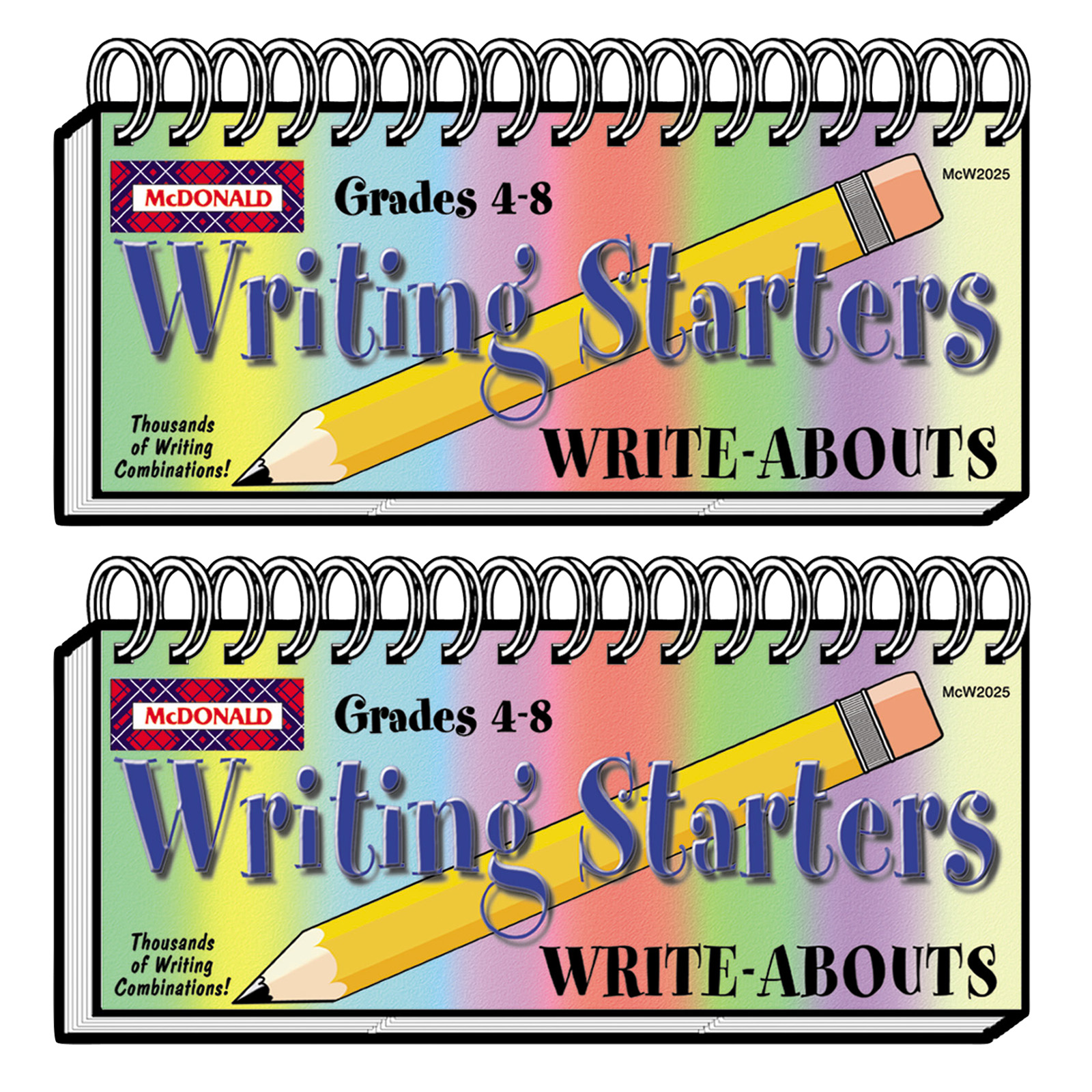 McDonald Publishing Writing Starters Write-Abouts, Grade 4-8, Pack of 2 ...