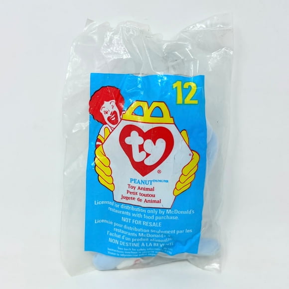 McDonald's Happy Meal Toy Ty Teenie Beanie Babies Peanut Toy Animal