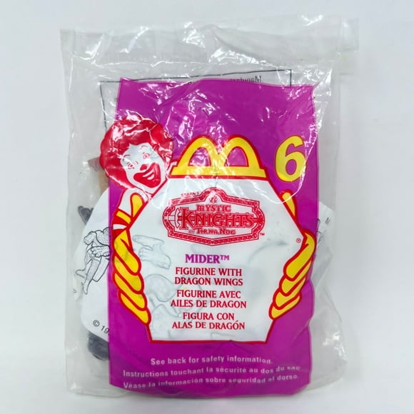 McDonalds Happy Meal Toy Mystic Knights Mider Figurine with Dragon Wings