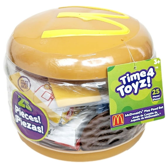 McDonalds Play Food Assortment 25 Piece Set, Pretend Food Playset