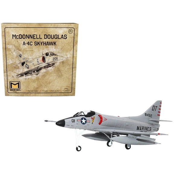 McDonnell Douglas A-4C Skyhawk Attack Aircraft "US Navy" 1/72 Diecast Model by Militaria Die Cast