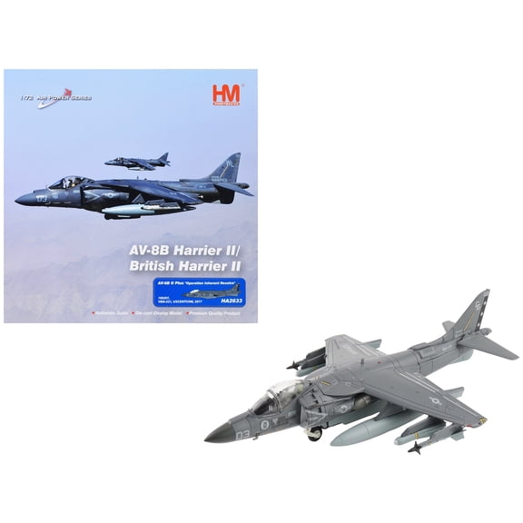 McDonnell Douglas AV-8B Plus Harrier II Aircraft "Ace of Spades" (2017) US Marine Corps 1/72 Diecast Model by Hobby Master