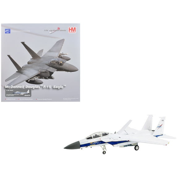 McDonnell Douglas F-15B Eagle Fighter Aircraft "Edwards AFB Airshow 2022" NASA "Air Power" 1/72 Diecast Model by Hobby Master