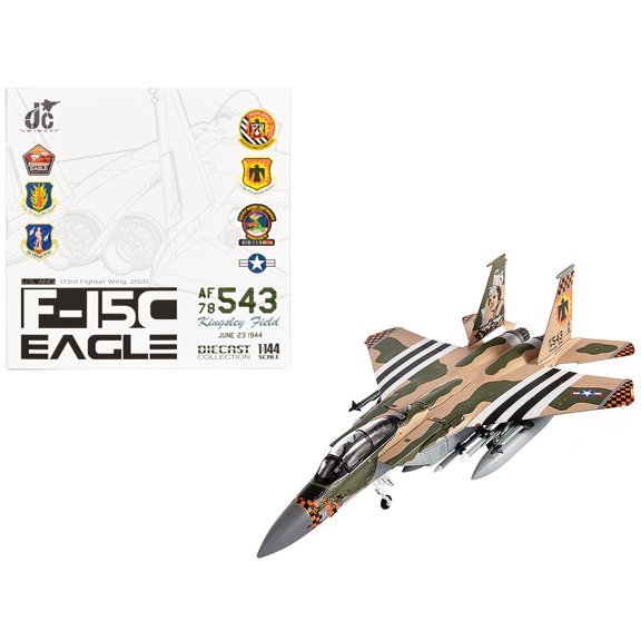 McDonnell Douglas F-15C Eagle Aircraft "173rd Wing" (2020) United States Air National Guard 1/144 Diecast Model by JC Wings