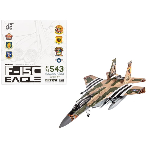 McDonnell Douglas F-15C Eagle Fighter Aircraft "173rd Fighter Wing" (2020) US Air National Guard 1/144 Diecast Model by JC Wings