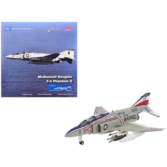 McDonnell Douglas F-4J Phantom II Fighter-Bomber Aircraft US Marine Corps "Air Power Series" 1/72 Diecast Model by Hobby Master