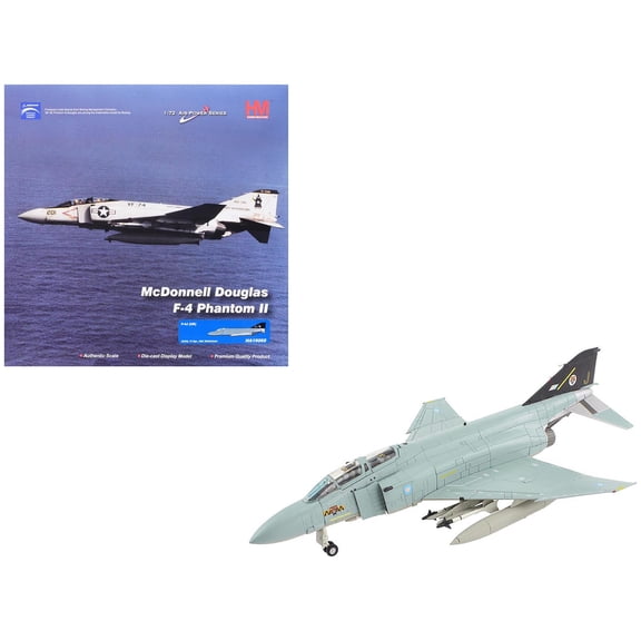 McDonnell Douglas F-4J(UK) Phantom II Fighter-Bomber Aircraft "ZE359 AF Wattisham England" British Royal Air Force Power Series" 1/72 Diecast Model by Hobby Master