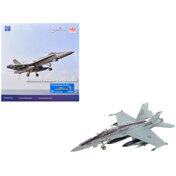 McDonnell Douglas F/A-18D Hornet Aircraft "VMFA-112 Cowboys" (2025) US Marines 1/72 Diecast Model by Hobby Master